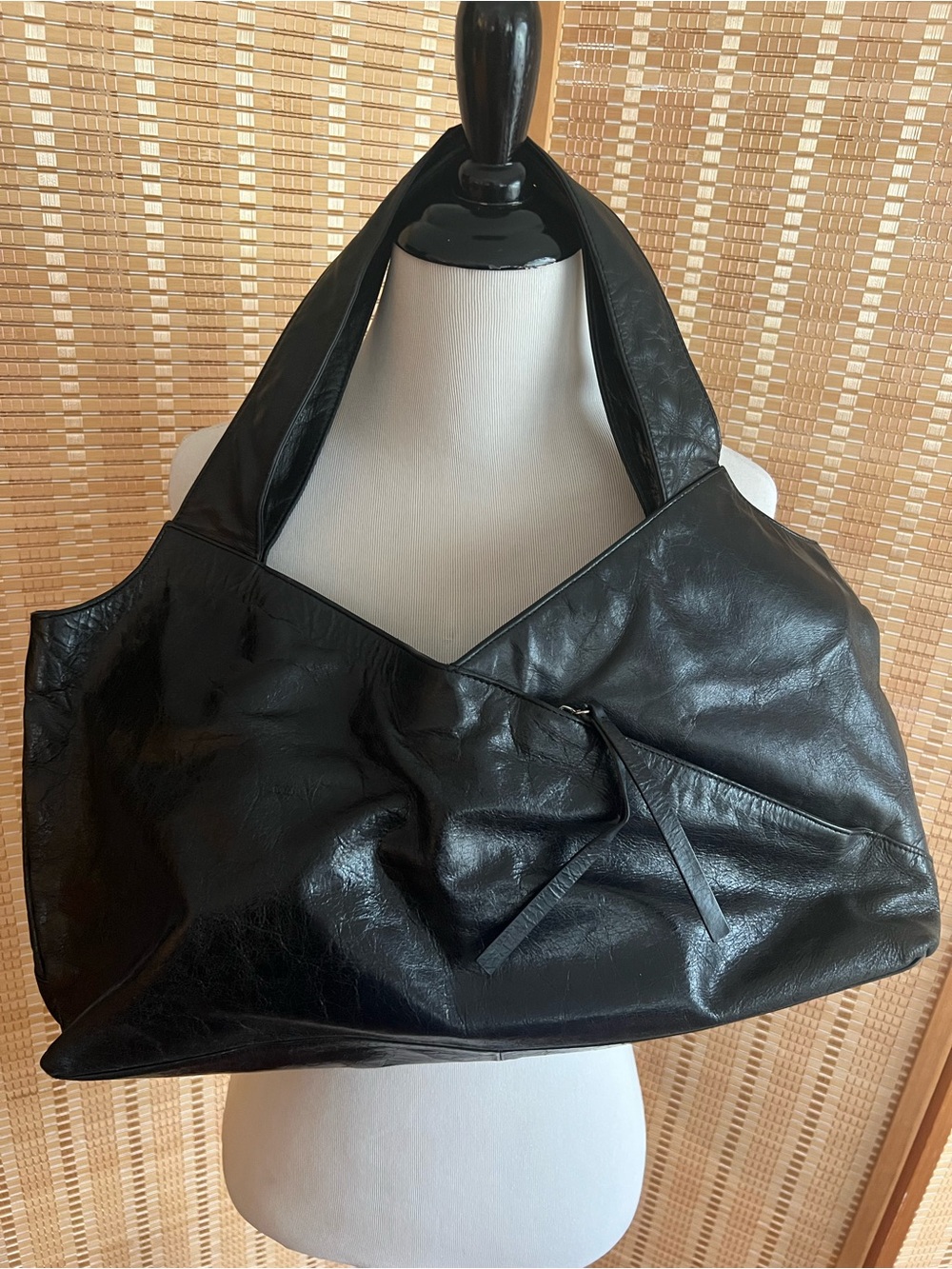 HOBO Black Leather Shoulder tote Bag